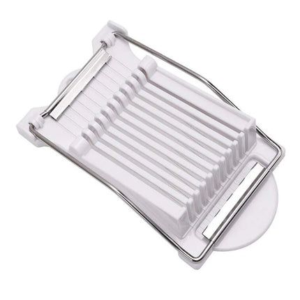 Multipurpose Spam Slicer - Stainless Steel Cutter with 10 Wires for Luncheon Meat Egg Fruit Onions Soft Food & Ham
