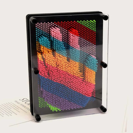 3D Clone Pin Compression Art Clone Hand Model Children's Toy Screen Insertion Pin Board Sculpture Painting Carving Illustration