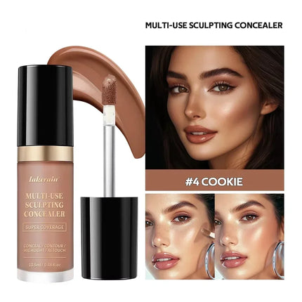 Liquid Foundation Concealer Full Coverage Long-Lasting Waterproof Natural Effect Dark Circles Foundation Modify Face Contouring