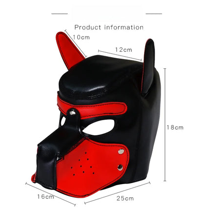 SM sex dog head mask for men and women to wear head covers for role-playing adult sex toys