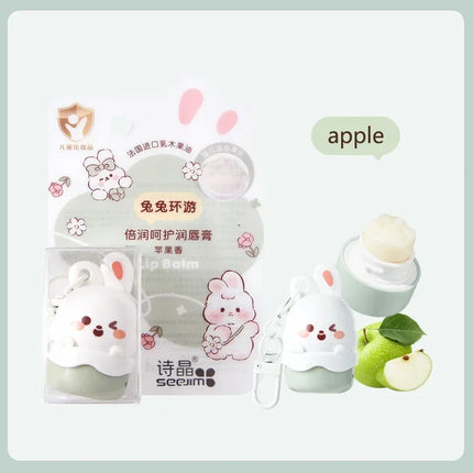 Fruity Children Baby Lip Balm Moisturizer Nutritious Anti Dry Cracking Lip Mask Cute Cartoon Bunny Kids Autumn Winter Lip Care
