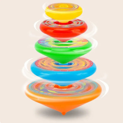 Hot Stacked Spinning Top Launcher Gyroscope Set toy Colorful & Fun Kids Toys for Flying Stacking Games Party Favors & Boys Gifts