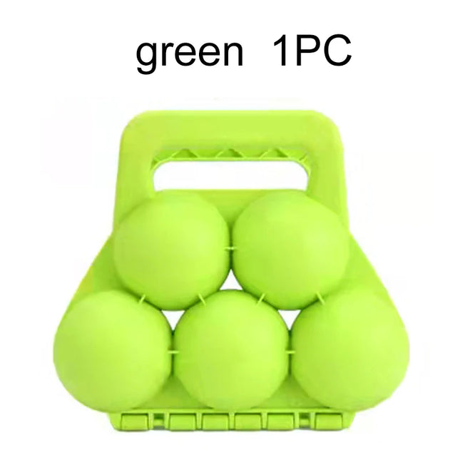 Snow Mold Snowball Maker Snow Toys Winter Snow Mold Tongs 5 Ball Clip Shape Cartoon Snow Sand Clip Mold Kid Snowball Fight
