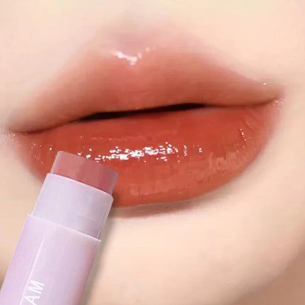 3 pcs Long-lasting lip gloss set-Moisturizing&waterproof, nude/coral pink/red-portable for travel, lip balm,Valentine's Day gift