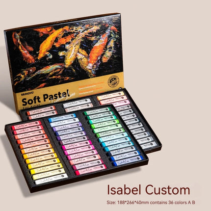 Soft Pastel Squares Chalk 24/36/48/72 Colors for Art Painting Drawing Blending Oil Crayons Pastels Sticks Art School Supplies