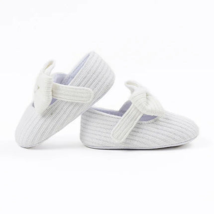 Baby Girls Knitted Floral Prewalker Shoes Anti-Slip Cotton Soft Sole Toddler First Walkers Summer Infant Footwear 0-18 Months