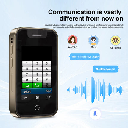 SERVO BM16 PRO Mini Mobile Phone 2.4" Touch Display Bluetooth Call Dual SIM Recorder Flashlight 2G GSM Portable Tiny Cellphones