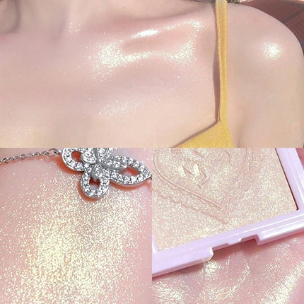 Love Angel High Gloss Powder Highlighter Makeup Palette Peach Fairy Glitter Body Bronzer Highlight Contour Illuminator Makeup