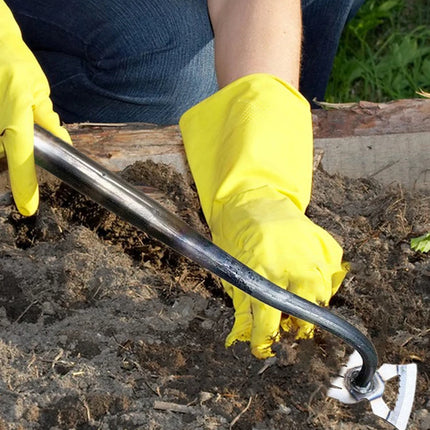 Multifunctional Garden Rake Manganese Steel Hand Weeder Rake Agricultural Weed Puller Shovel Grass Rooting Soil Loosening Tool