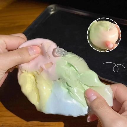 ！@Squishy Stress Balls slow rebound wax skin squeeze toy for Kids Adult Quiet Sensory Fidget Toy Soothing Relieving Stress