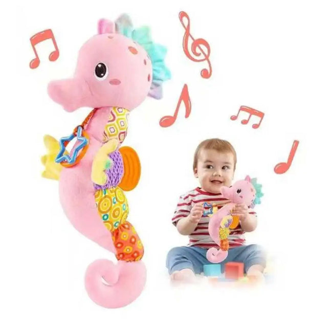 Baby Rattles Toys Infant Musical Stuffed Animals Soft Toy with Bright Colors Crinkle Sound Paper Newborn Toys for 0 12 Months