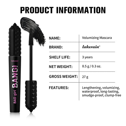 Black Waterproof Mascara For All Lengthening Make Up Products Eyelash Extension Eye Lashes Mascara 4D Effect Korean Cosmetics