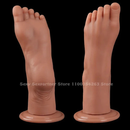 Big Silicone Feet Style Anal Plug Huge Dilator Anal Dildo Suction Cup Ass Butt Plug Deep Masturbator Stimulation Adult Sex Toys