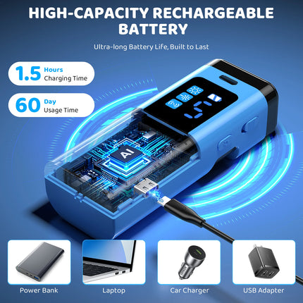 Ultrasonic Dog Barking Deterrent Device Rechargeable 5 Levels Pet Training Anti Barking Control Stop Barking up to 30FT