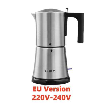 CDKM Moka Pot SUS304 Stainless Steel Mocha Espresso Coffee Electric Espresso Kettle Espresso for Office Kitchen Italian Coffee