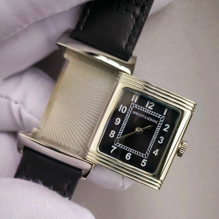 Specht&Söhne Reversible Square Watch Ronda Quartz Movt Stainless Steel Case Sapphire Crystal Flip Design Mens Fashion Wristwatch