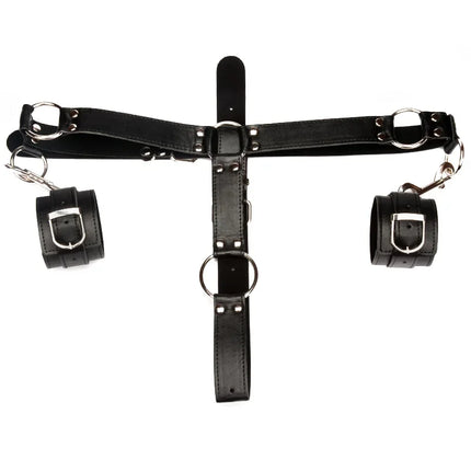 Sexy Adjustable Leather Handcuffs Bdsm Body Harness Male Sexy Fetish Slave Bondage Restraints Adult Sex Toys For women sex game