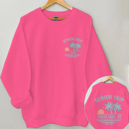 Senior Trip 2026 Sweatshirt Men Women Clothing Unisex Classic Casual Crewneck Top Senior Trip 2026 Fashion Casual Hooded Shirt