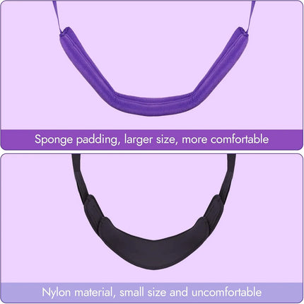CKQU S&M Purple Sex Swing with Sponge Cushion Door Swing Sex Position Enhancer for Couples Unlock More Intimate Moments