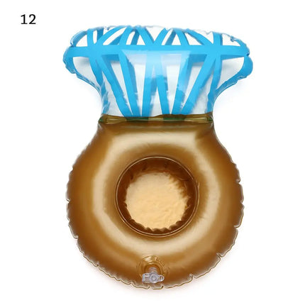 Inflatable Drink Holder Cup Coasters Swimming Pool Drink Float Bar Coasters Party Decoration Kids Float Toys For Beverage Bottle