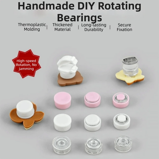 50Pcs 360°Rotation Mini Rotating Bearings 3 Size High Precision Ball Bearing Accessories Mini Smooth Spin Spinner Mechanism