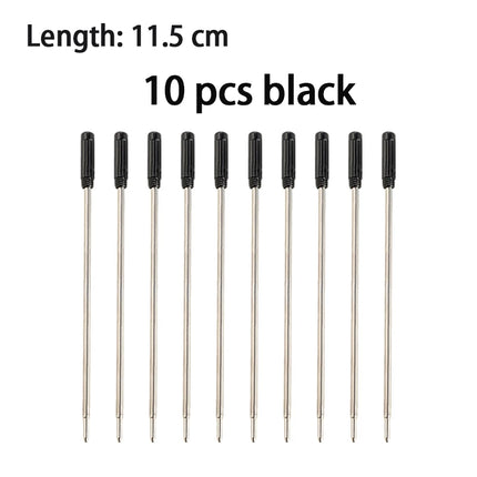 Compatible Ballpoint Pen Refills, Crystal Pen Refills 1.0mm Medium Point Black & Blue, Medium Point Metal Refill