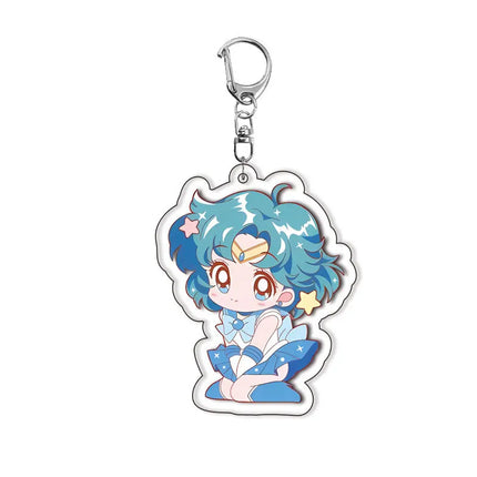 Sailor Moon Acrylic Keychain Usagi Tsukino Chibiusa Anime Cute Charm Pendant Cosplay Gift Collection Kawaii Accessory for Girls