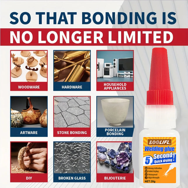 High strength Oily Welding Adhesive Extra Strong Instant super glue Universal Metal Bonding Repair Suitable for Meta Glass Wood