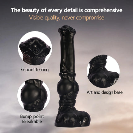 Three Sizes Oversized Long Horse Leg Shaped  Animal Simulated PVC Dildos Big Soft Monster Fisting Dick Anal Plugs Adult Sex Toys