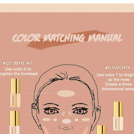 New Mini Concealer Moisturizing Liquid Concealer Coverage Pores Invisible Full Dark Circles Lasting Foundation Cream Face Makeup