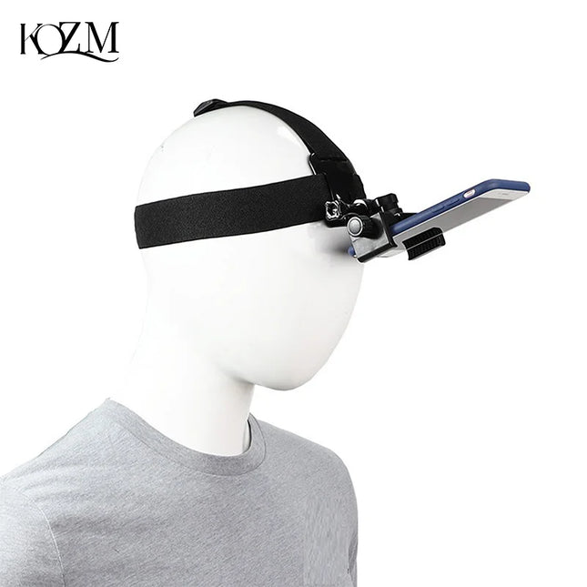 Head-Mounted Headband Bracket Adjustable Live Broadcast Mobile Phone Holder First-Person View Fixed Bracket Gift