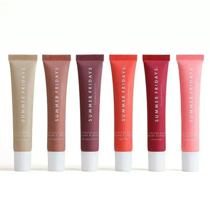 Summer Friday's Vanilla Beige Lip Balm Moisturizing Transparent Lipstick Set Smooth Soft Tube Mirror Lip Gloss Lip Makeup