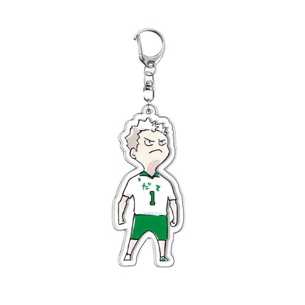 Creative Mobile Phone Lanyard Cartoon Haikyuu Keychain Cute Acrylic Pendant Fashion Backpack Hanging Decoration Gifts