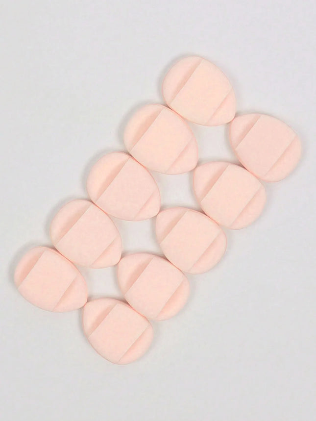 10/50Pcs Finger Cushion Powder Puff,With Air Cushion Powder Puff, Latex-Free Blending Sponge And Makeup Puff