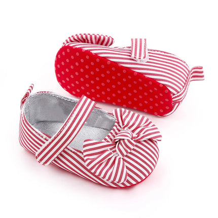Baby Girl Princess Shoes Soft PU Classical Bowknot Beautiful and Cute for Newborn Girl Spring and Summer Prewalking 2023 Fashion