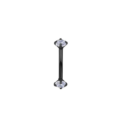 Fashionable Girl 1PC Stainless Steel Minimalist Basic Style Daily Black Devil Hot Girl Eyebrow Stud Piercing Accessory Jewelry