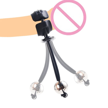 New 1Pc Male Penis Ring Exercise Device Weight Bearing Penis Extender Enlargement Stretcher Ball Semen Lock Sex Toys For Men
