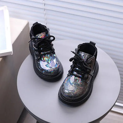 Winter Girls New Short Boots Children British Style Soft Sole Lightweight Boots Ankle-high Unisex Boys Shoes Size 21-30