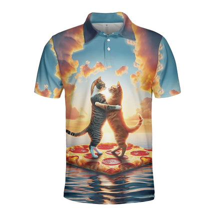 Cartoon Cute Cat 3D Printed Polo Shirts For Men Clothes Feline Pet Unicorn Short Sleeve Harajuku Fashion Funny Animal Kids Tops