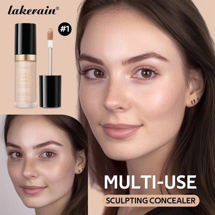 Super Coverage Concealer Multi-Use Cream Oil Free Highlight Covers Dark Circles Long-lasting Natural Matte Finish Long Wear Make