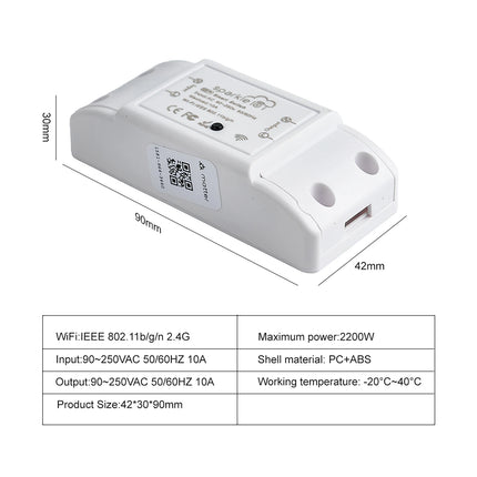 Matter Smart Home Plug Outlet Switch Relay Breaker Timer Voice Control APP Work With Alexa/Google Home/Smartthings/Home-Kit Siri