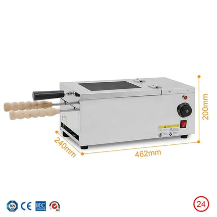 Chimney Bread Roll Baking Machine Ice Cream Bread Cone Maker Cake Baking Machine Kurtos Kalacs Oven
