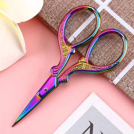 Stainless Steel Sewing Scissors Embroidery Knitting Cross Stitch Shear Tailor Needlework Tool DIY Handcraft Sewing Accessories