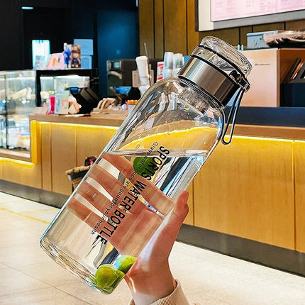 Large Capacity Glass Water Bottle Transparent Milk Juice Cup  for Tour Outdoor Sports and Travel Leak Glass Bottle