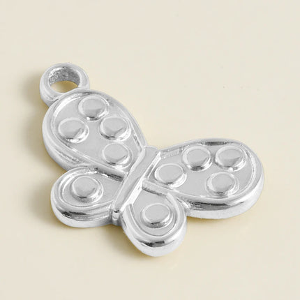 5pcs Kawaii Charm Flower Star Crab Stainless Steel Pendants For Jewelry Making Supplies Assorted Mini Charms In Bulk DIY Finding