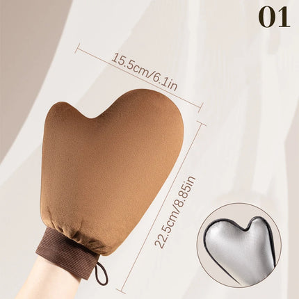 Finger Glove Reusable Body Self Tan Glove Applicator Tanning Gloves Cream Lotion Mousse Body Cleaning Glove Self Tanner