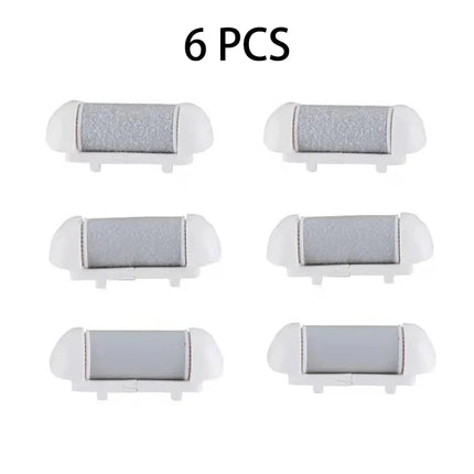 3/6 Pcs Foot Care Tool Heads Hard Skin Remover Refills Replacement Rollers for Cracked Heels Calluses and Dead Skin for HD46