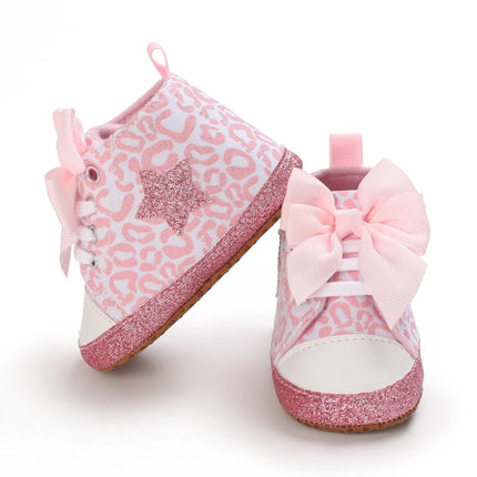 Spring and Autumn Pink Series Hot Selling Children's Shoes Baby Shoes Soft soled Anti slip Baby Shoes Newborn Baby Step Shoes