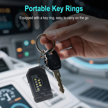 BORUiT Mini LED Flashlight Keychain Light 400LM USB C Rechargeable Portable Small Torch with Magnet Camping Pocket Lantern