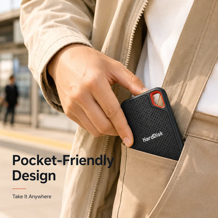 Practical External Hard Drive Portable Solid State Disk Simple Operation SSD  for Student Family Daily Data Backup